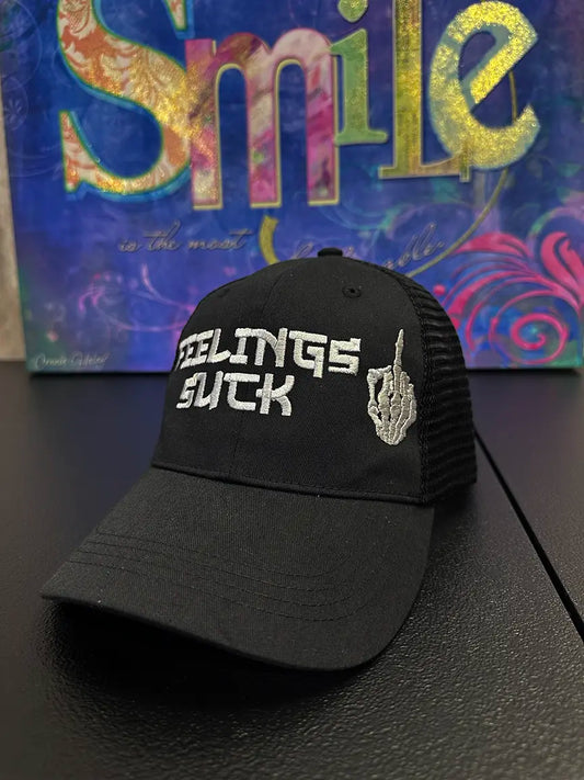 Feelings Suck Curved Bill Hat