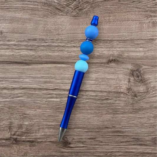 Blue Agate Bead Pen