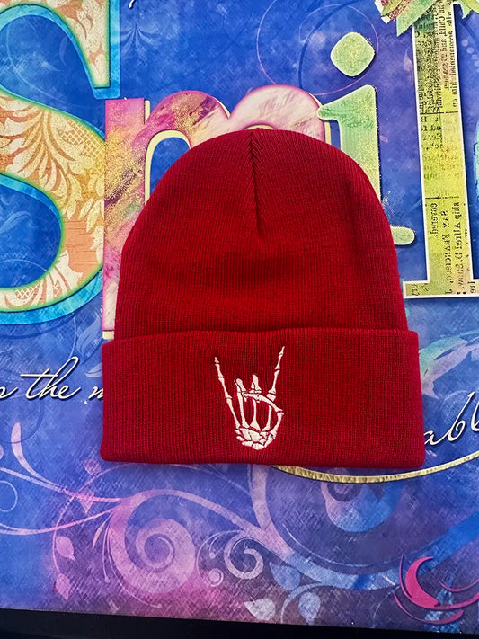 Rock & Roll Red Beanie